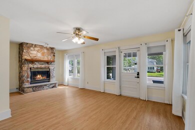 Step in from the porch