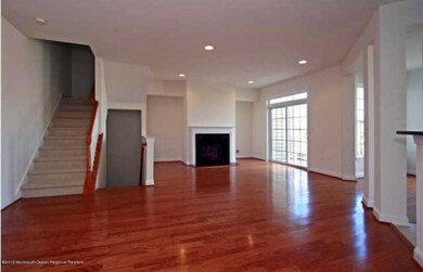 Living room with fireplace