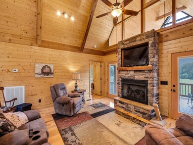 Stone Fireplace