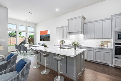 Spacious kitchen with center island