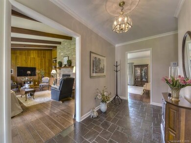 Foyer with Slate Floors.