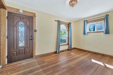 front entry into living room