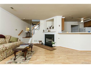 Bright, open sunken living room