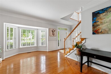 Large bay window pulling the light inside. This is