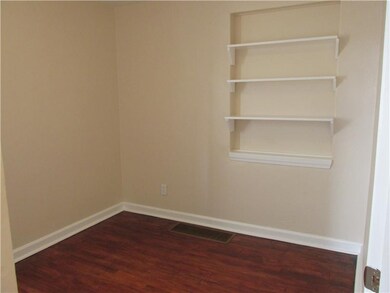 Bedroom. first floor bedroom with built in shelves