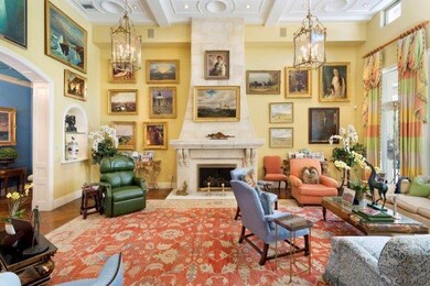 Fireplace in living room
