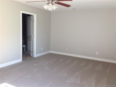 Master bedroom opens into master bath and...