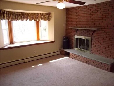 Living Room. The living room has a nice fireplace 