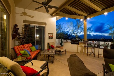 Covered patio with amazing views