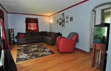 Warm and Inviting Living Room with Hardwood Floors