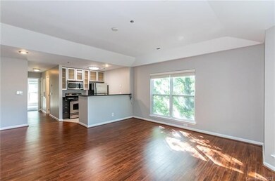 Breakfast bar and space for a table or office nook