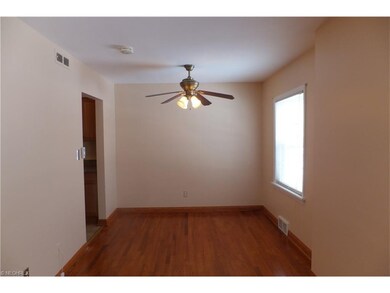 The dining area has room for a good-sized table an