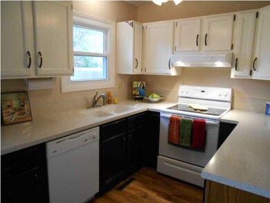 Lots of storage space. Cute window looks to back y