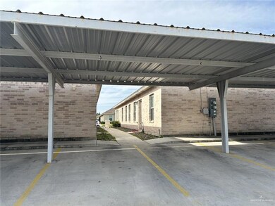 View of covered parking lot