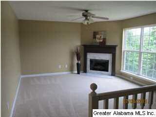 Nice great room with gas fireplace.