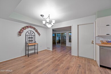 Breakfast area adjacent to kitchen