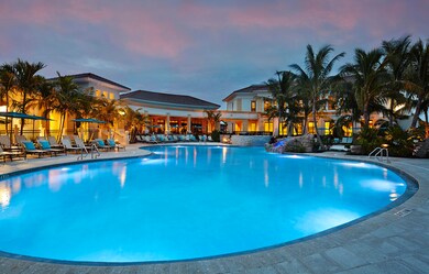 RESORT POOL AT NIGHT