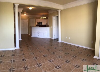 Living room to kitchen view