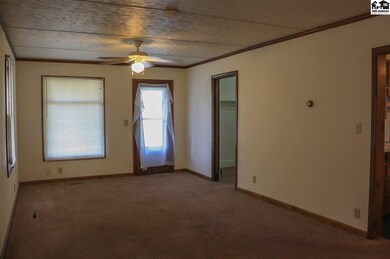 View of living room and front door