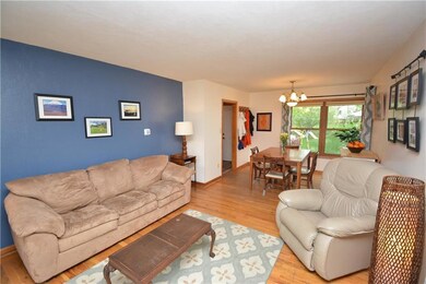**Open living/dining area w/HWFs**