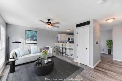 Living Room is Virtually Staged