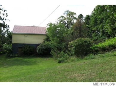 YARD WITH DETACHED GARAGE