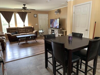 Upstairs Kitchen and Living Room