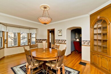 dining room with built in cabinet