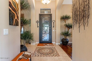 Welcoming Entry w/Custom Metal Door