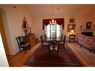 Formal Dining Room with chandelier.