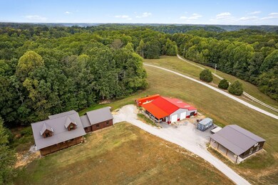 Log home with the 2 outbuildings