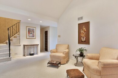 Family Room, Stairs to upstairs bedrooms