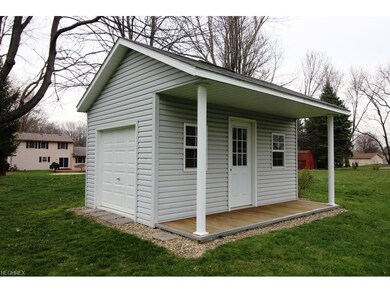 Closer view of shed.