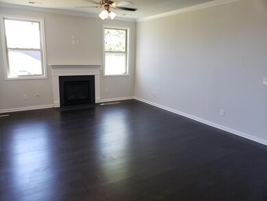 Family room with gas fireplace