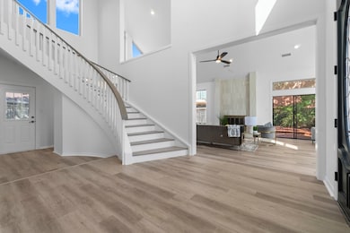 This home offers LVP throughout the downstairs and