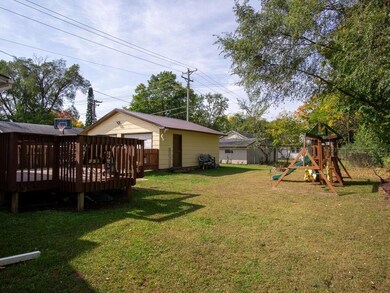 The backyard is spacious, yet manageable. Not too