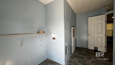 Spacious closet featuring dark hardwood / wood-style flooring