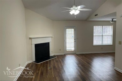 Inside front entry view to family room