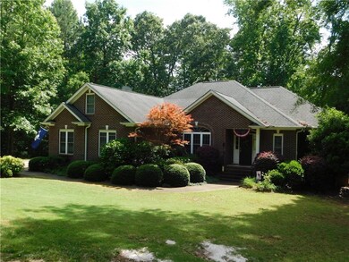 Nice landscaping with mature shrubbery