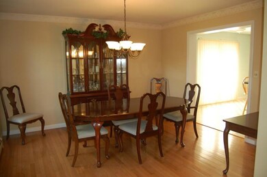 The dining room is just off the...