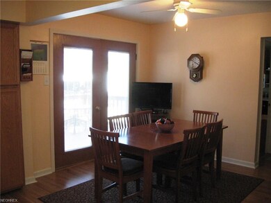 Dining area with french doors to beautiful deck.