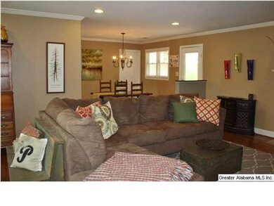 Living room is open to the dining room