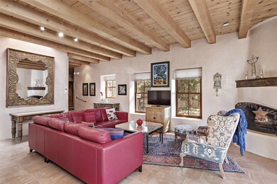 Tile Floors and Wood Beam Ceiling
