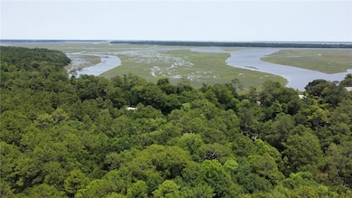 Looking east from above property