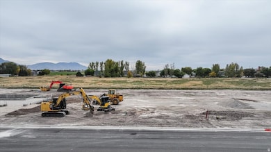 View of yard with a view of countryside and a mountain view