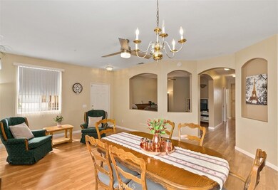 Dining and Living Room Looking to the Den.
