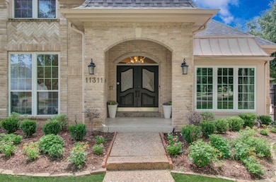 Elegant and grand front entrance