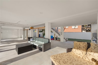 View of the covered outdoor living space