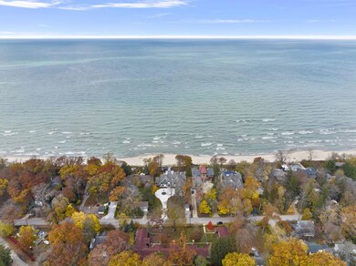 Aerial view of lake