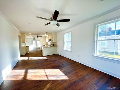 Crown moulding in living areas